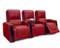 Canapé inclinable électrique moderne en cuir véritable pour salon