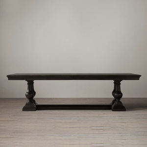 आरएच अमेरिकन सॉलिड वुड डाइनिंग टेबल ओक रेट्रो आयताकार डेस्क एंटीक डू ओल्ड बिग बोर्ड टेबल कॉन्फ्रेंस टेबल कस्टम - Product Image 3