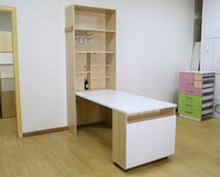 Mécanisme de table pliante murale gain de place en acier, design contemporain, capacité robuste, pour salle de bain moderne