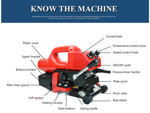Machine de soudage plastique haute efficacité WEIYE pour géomembranes HDPE/PP/PE/CVC, ligne de production de film soufflé haute puissance pour LDPE PA PVC - Product Image 4
