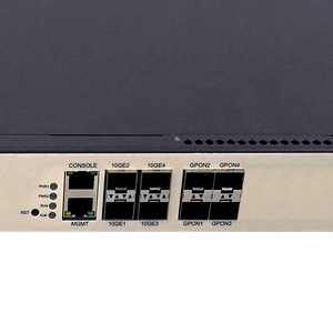 OLT GPON 60 km Classe B+/C+/C++ 4 ports 4GPON SFP 4GE RJ45 4x10GE XE SFP+ Ports Max 80 Gbit/s Équipement OLT GPON 4 ports pour FTTx - Product Image 3