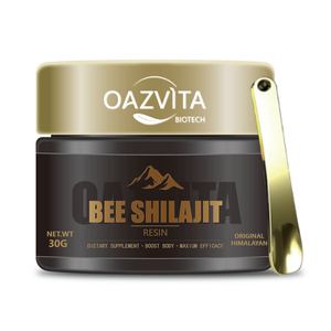 Stik lebah Shilajit-Resin Himalaya murni dan madu organik, Suplemen Herbal untuk meningkatkan energi