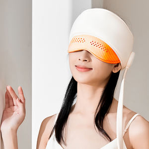 Wiederauf ladbare Migräne-Entlastungs kappe Beruhigende Kopfschmerzen Hut Luft kompression Entspannen Sie die Kopfhaut <span class=keywords><strong>massage</strong></span> Elektrische Heizung Augen-und Kopf <span class=keywords><strong>massage</strong></span> - Product Image 1