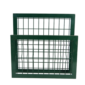 Mạ kẽm nhúng nóng PVC màu xanh lá cây 3D hàng rào vườn lưới hiện đại dễ dàng lắp ráp 2.4m 3.0m lưới mắt cáo cổng bãi chống trộm mô hình 3D - Product Image 2