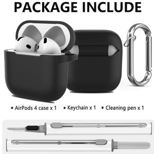 For Airpods Pro3 Protective Case Silicone Cleaning <b>Pen</b> Headphone Protective Case Anti Loss Airpods Protective Case - Product Image 4