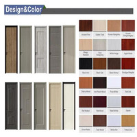 Porte WPC moderne pour la décoration intérieure, panneau de porte en bois imperméable, fabrication OEM, livraison directe d'usine