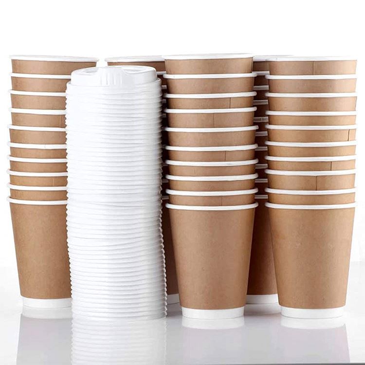 Кофейная чашка для чая, бумажный контейнер для еды, пищевая бумага, горячая Распродажа, одноразовая Крафтовая бумага, упаковка для пищевых и напитков