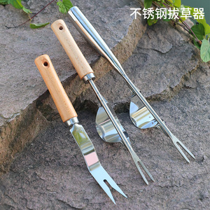 Green Smooth Manual Weeder Fork Tool Yellow Handle Plastic Grip For Gardening Soil Loosening Root Lifting Transplanting - Product Image 5