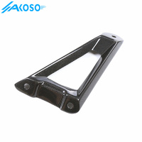 AKOSO 100% 3K Support de suspension de tuyau d'échappement en fibre de carbone pour BMW S1000RR 2019-2025