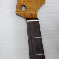 Manche de basse en érable flammé rôti W touche en palissandre 21 frettes Satin Jbass cou Satin