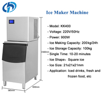 Bloc de glace en acier inoxydable 200kgs faisant la machine Machine à glaçons commerciale
