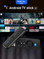 Lecteur multimédia portable compact MORTAL Q8 Android 14.0 Allwinner H313 Quad Core WiFi 6 BT 5.0 avec commande vocale 4K HDR10 Plus et clé TV