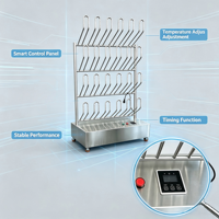 Séchoir à bottes industriel en acier inoxydable 304 avec désinfection à l'ozone pour atelier de transformation alimentaire