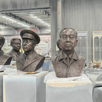 Patung Kepala Tokoh Sejarah Perunggu Kustom Seukuran Asli, Patung Memorial, Pencetakan Lilin Hilang, Patina Panas, Monumen
