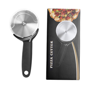 Wholesale Dishwasher Safe and Super Pizza Slicer Cutter Wheel with Non-Slip Handle & Protective Cover - Product Image 1
