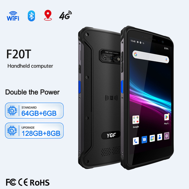 Android 14.0 Portable Industrial Rugged Handheld PDAs 1D/2D Laser QR Code Reader NFC 1D/2D Barcode Scanner Qr Code