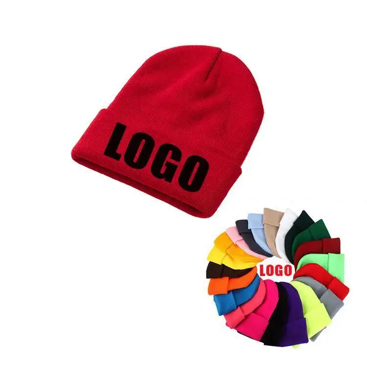 Gorros de esquí con logotipo personalizado, Logo personalizado, lana, 100%