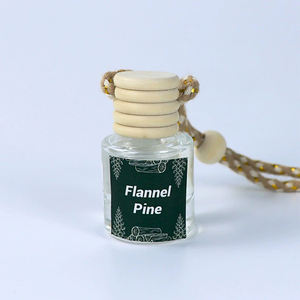 Botella de vidrio vacía de perfume colgante de coche personalizado a granel - Product Image 4