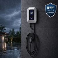 Nouvelle station de recharge pour véhicules électriques NECS murale pour garage domestique 7kW 11kW 22kW AC Type2 32A 16A IP55 CE WiFi OCPP RFID Câble 5M