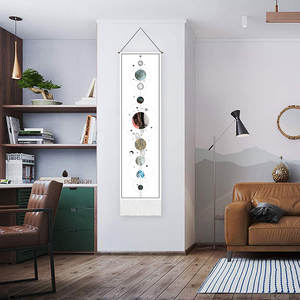 Bohemia Quaste Phase Tapisserie Blue Moon Wandbehang Dekor Psyche delische schwarze Milchstraße Kunst Tapisserie für Home Schlafzimmer Wohnzimmer - Product Image 3