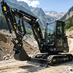 Mini-excavatrice de 1 à 3,5 tonnes avec moteur Kubota, excavatrices sur chenilles, travaux d'<span class=keywords><strong>irrigation</strong></span>, creusement de fossés, construction d'infrastructure rurale - Product Image 1