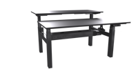 Bureau debout électrique double moteur coin hauteur réglable écran de bureau poste de travail