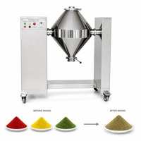 Mélangeur Commercial Type W pour Poudres, Équipement de Mélange pour Aliments pour Animaux, Engrais, Additifs, Grains et Granulés Fins