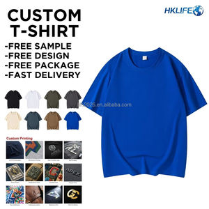 Camiseta de Algodón 100% Tejido Grueso de 290G, Transpirable, de Secado Rápido, con Cuello Bordado, Oversize, Ecológica, con Logotipo Personalizado, Venta al Por Mayor - Product Image 2