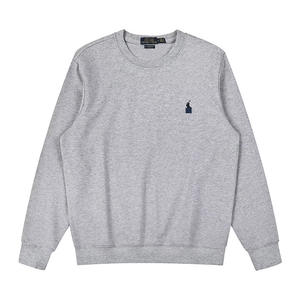 Maglione da <span class=keywords><strong>uomo</strong></span> in puro cotone di alta qualità, tinta unita, di tendenza, con ricamo del marchio, per il commercio transfrontaliero - Product Image 5
