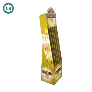 Soporte de exhibición de té y bebidas de cartón corrugado de alta calidad con tamaño y color personalizados y fácil montaje - Product Image 2