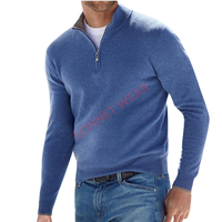 Pull-over confortable pour homme en tissu doux Spandex/Coton, design élégant, anti-boulochage et anti-rétrécissement, idéal pour l'hiver et les tenues décontractées