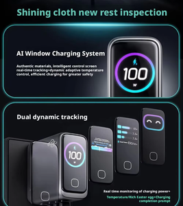 Cargador GaN de 100W con Carga Rápida PD y Pantalla Inteligente, Adaptador de Viaje Plegable para EE. UU. y UE, para Teléfonos Xiaomi y <span class=keywords><strong>Huawei</strong></span>, Cargador Tipo C para Laptop - Product Image 6