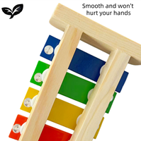 Wholesale Percussion Xylophone 8-Note 8-Color Aluminum Bars Educational Musical Instrument for Kids