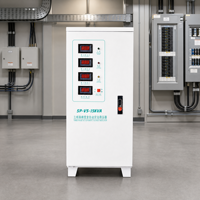 Stabilisateur de tension triphasé 9 kVA 380 V, régulateur de puissance automatique pour systèmes CVC commerciaux et climatisation centralisée
