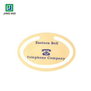 <span class=keywords><strong>Marque</strong></span>-pages métalliques personnalisés avec logo <span class=keywords><strong>3D</strong></span>, pompons, en forme de crochet d'ancrage souple pressé, en vrac, clips personnalisés, or et argent - Product Image 3