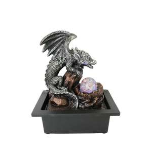 Résine nouveau style drago Plastique <span class=keywords><strong>petite</strong></span> fontaine d'eau intérieure à base carrée Fontaine d'eau de table - Product Image 5