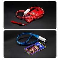 Cordón de Poliéster con Logotipo Impreso Personalizado, Cable USB Multiconector 6 en 1 de Carga Rápida de 60 W, Regalo Promocional Empresarial para Tarjetas de Identificación