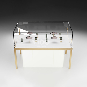 <span class=keywords><strong>Vitrina</strong></span> de Exhibición de Joyería de Vidrio Templado con Iluminación LED para Joyería - Product Image 5