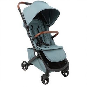 <span class=keywords><strong>Poussette</strong></span> de <span class=keywords><strong>voyage</strong></span> <span class=keywords><strong>ultra</strong></span> compacte et légère en alliage d'aluminium et tissu, pliage à une main, certifiée EN1888-2, capacité de charge de 22 kg - Product Image 3