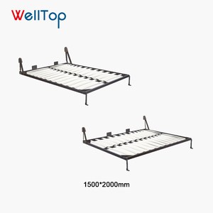 Wholesaler Wooden Slatted <strong>Pine</strong> Concealed Folding Hidden Wall <strong>Bed</strong> Frames Mechanism Hardware VT-14.022 - Product Image 6