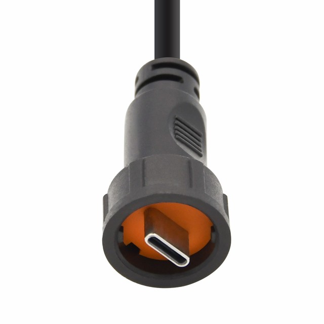 Speed 3.0 3.1 Panel Mount Round Hole Male Female Overmolded Cable USB C Type C Cable Waterproof Usb Connector