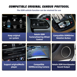 Lecteur DVD de voiture Android 14 10,25 pouces 8 cœurs, autoradio stéréo, écran Carplay pour <span class=keywords><strong>Audi</strong></span> A3 8P 8v 2013 - 2018 4G WIFI Snapdragon - Product Image 3