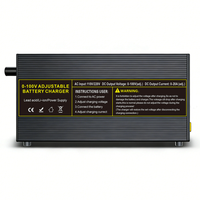 Chargeur de batterie réglable 0-100V 0-20A 12v 24v 36v 48v 60v 72v 96v 20a AC vers DC Li Ion Lifepo4 Chargeur de batterie au plomb-acide