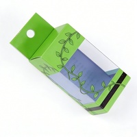 Boîte d'emballage de maquillage en PVC entièrement transparente et recyclable, personnalisée, pliable, pour outils cosmétiques, boîte rectangulaire, blush, crème pour les yeux