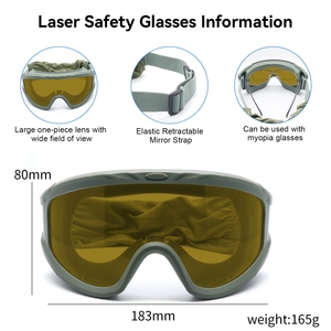 Gafas de Seguridad para Soldadura CE 190-2000nm OD5, Lentes de PC Anti-Rayaduras para Soldadura Industrial, Corte, Marcado y Grabado Láser - Product Image 5