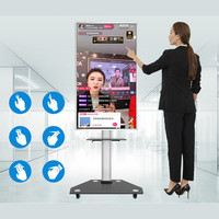 Moniteur interactif à écran tactile de diffusion en direct Affichage sur grand écran Équipement de diffusion en direct avec intégration des médias sociaux