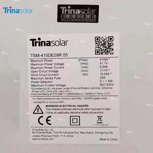 แผงโซลาร์เซลล์สีดำล้วนแบบเยอรมัน400W <span class=keywords><strong>405W</strong></span> 410W 415W 420W 425W โมโนสีดำล้วน - Product Image 6