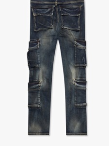 Jeans en denim pour homme HaiYao 2026, sur mesure, de haute qualité, vintage, lavage délavé, coupe skinny, poches, streetwear, hip-hop, OEM ODM, marque AM, coton - Product Image 5