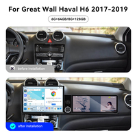 ZWNAV Pantalla de 13.1"+12.3" para Great Wall Haval H6 2017-2019, Unidad Principal Android 15 con Carplay, DSP, GPS, Radio Multimedia para Auto, Estéreo OEM