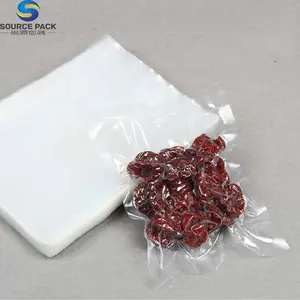 Sourcepack Portable Plastic Heat Seal Transparent Vacuum Bags for Food Storage
